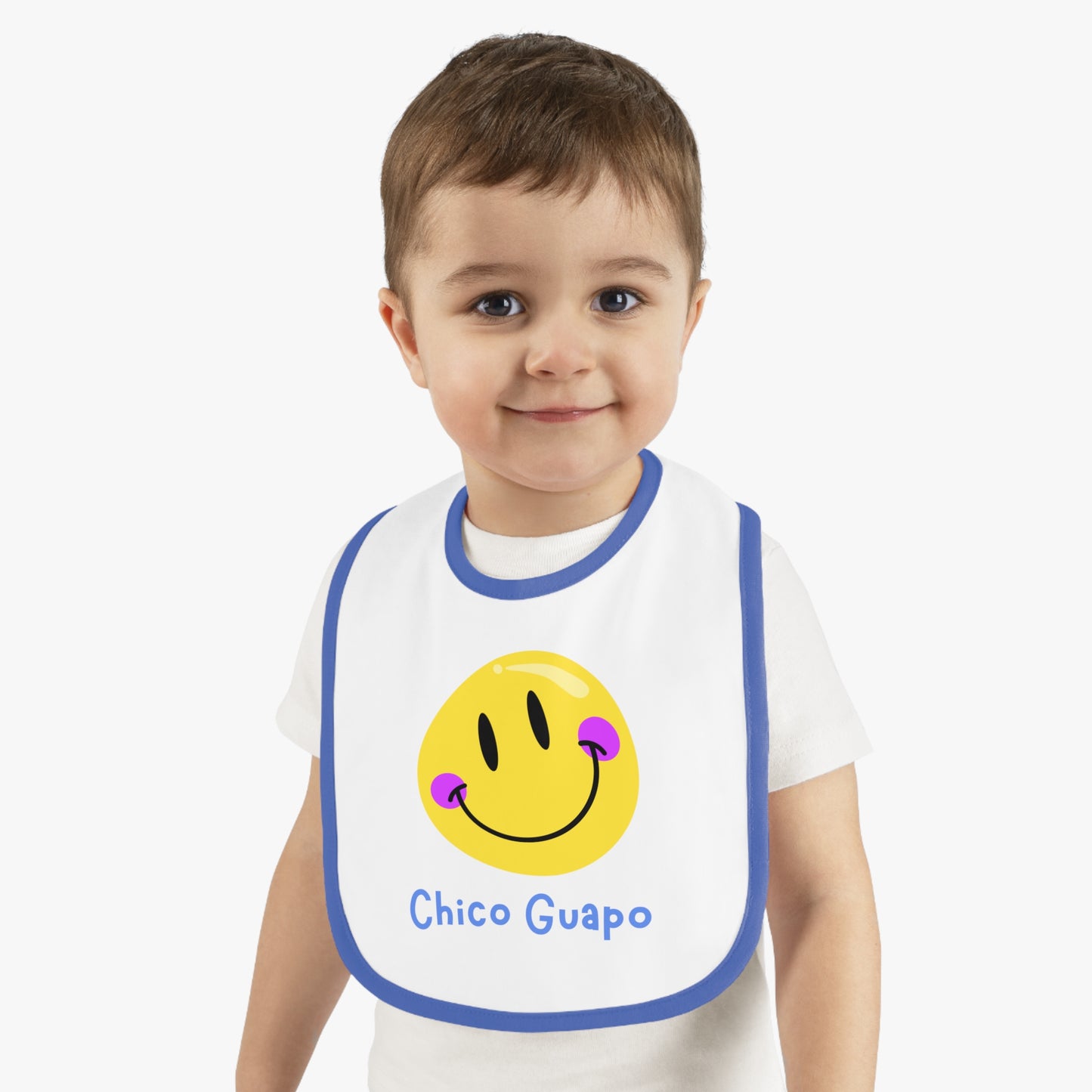 Chico Guapo Baby Contrast Trim Jersey Bib