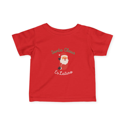 Santa Claus Red Infant Fine Jersey Tee
