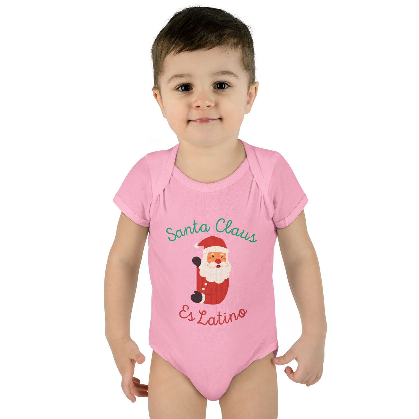Santa Claus Infant Baby Rib Bodysuit