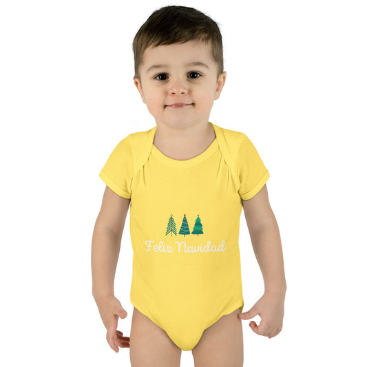 Feliz Navidad Infant Baby Rib Bodysuit