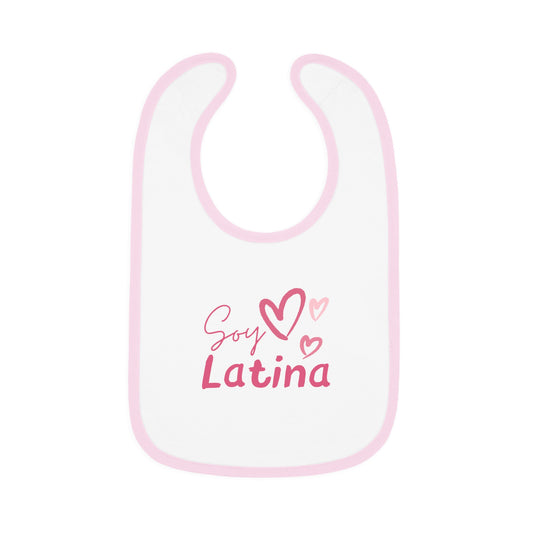 Soy Latina Baby Contrast Trim Jersey Bib