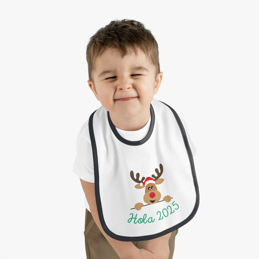 Hola 2025 Baby Contrast Trim Jersey Bib