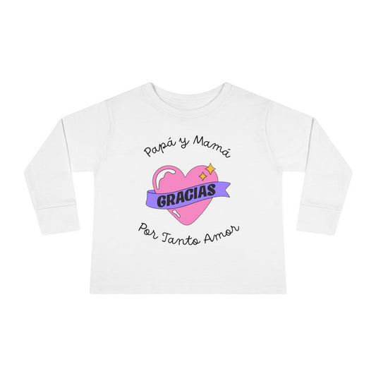 Gracias Toddler Long Sleeve Tee