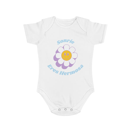 Hablas Español  Short Sleeve Baby Bodysuit