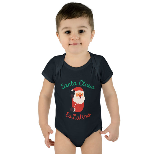 Santa Claus Infant Baby Rib Bodysuit
