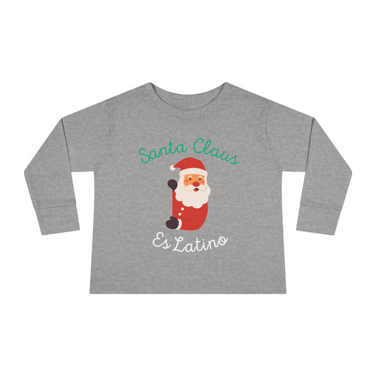Santa Claus Red  Toddler Long Sleeve Tee