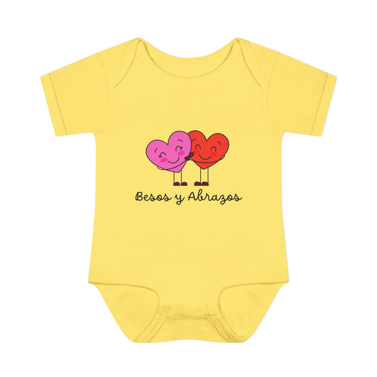 Besos Infant Baby Rib Bodysuit