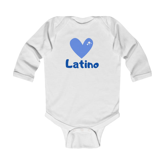 Latino Heart Infant Long Sleeve Bodysuit