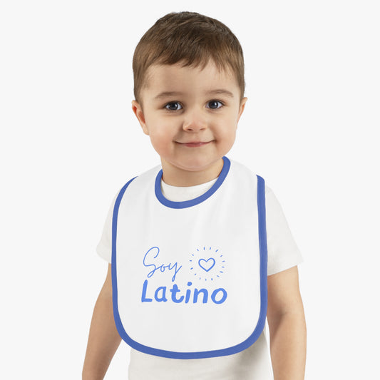 Soy Latino Baby Contrast Trim Jersey Bib